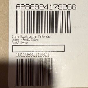 Clarks Nubuck Leather Perforated Wedges - Sand